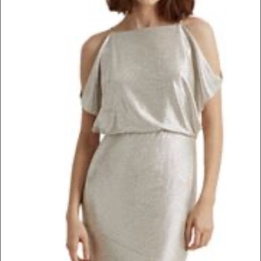 Lauren Ralph Lauren metallic gold dress. Size 16